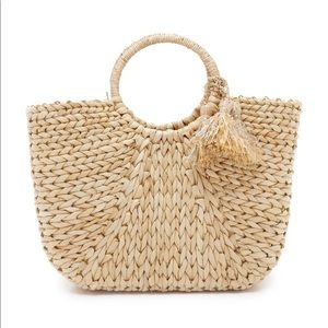 Hat Attack Round Handle Tote